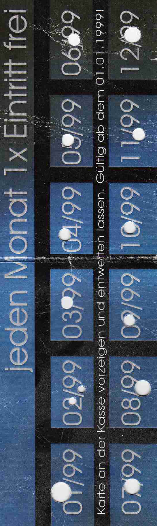 jeden Monat einmal freier Eintritt